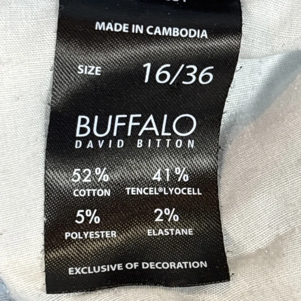 Buffalo David Bitton Jeans Havana High Rise Soft Stretch Ankle Skinny Blue 16/36